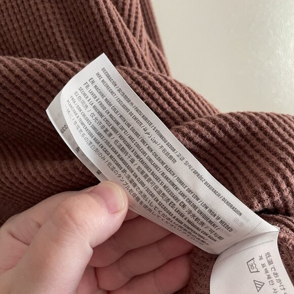 Abercrombie & Fitch Soft A&F Cozy Women S Brown Waffle Knit Turtleneck Sweater - Picture 9 of 10